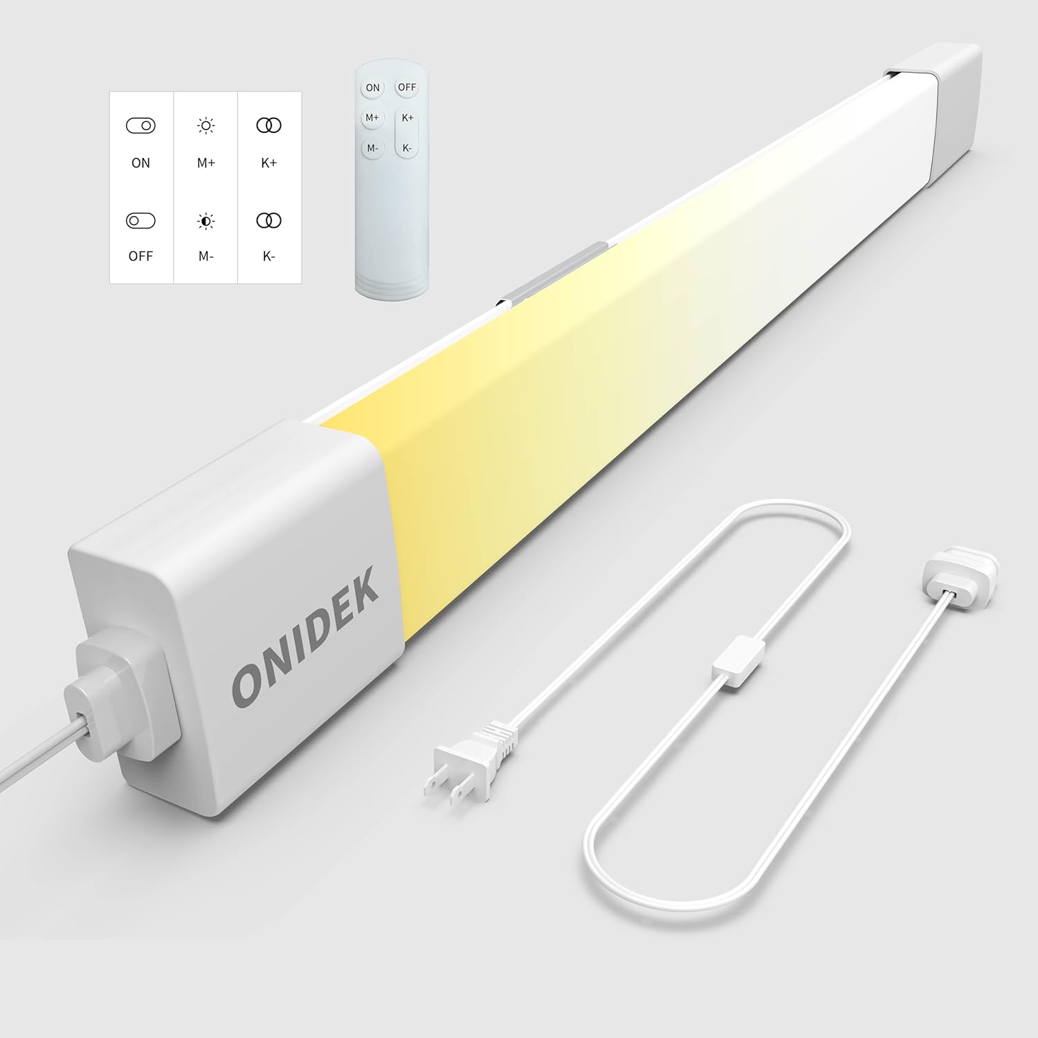 Under Cabinet Lights with Plug: Dimmable 3000K-6500K Options
