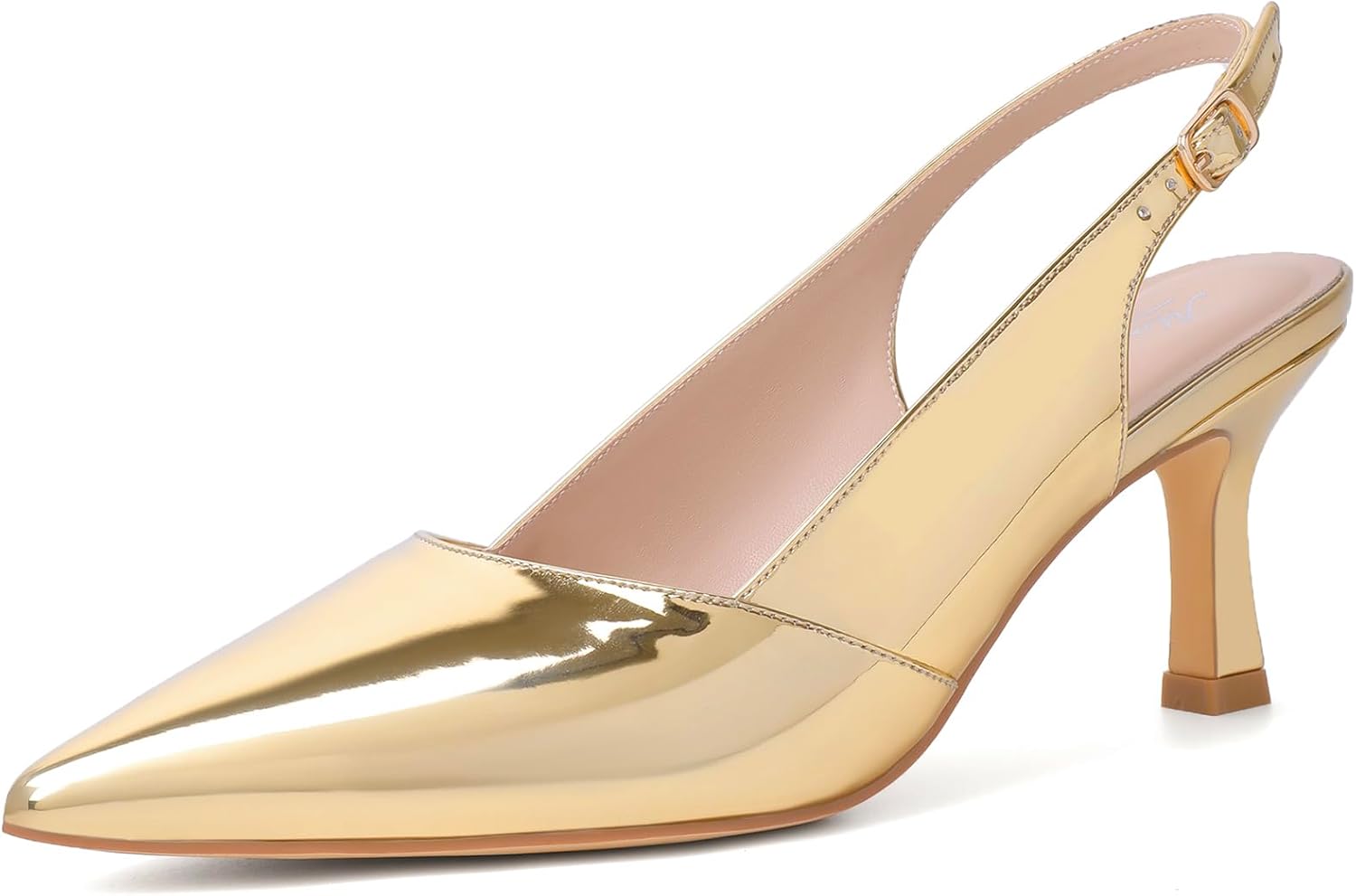 Mostrin Kitten Heels for Women: Chic Slingback Pointed Pumps