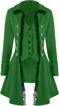 VNVNE Women's Gothic Steampunk Corset Tailcoat Jacket