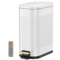 Bathroom Trash Can with Lid 4 Gallon Rectangular - Quiet Soft Close