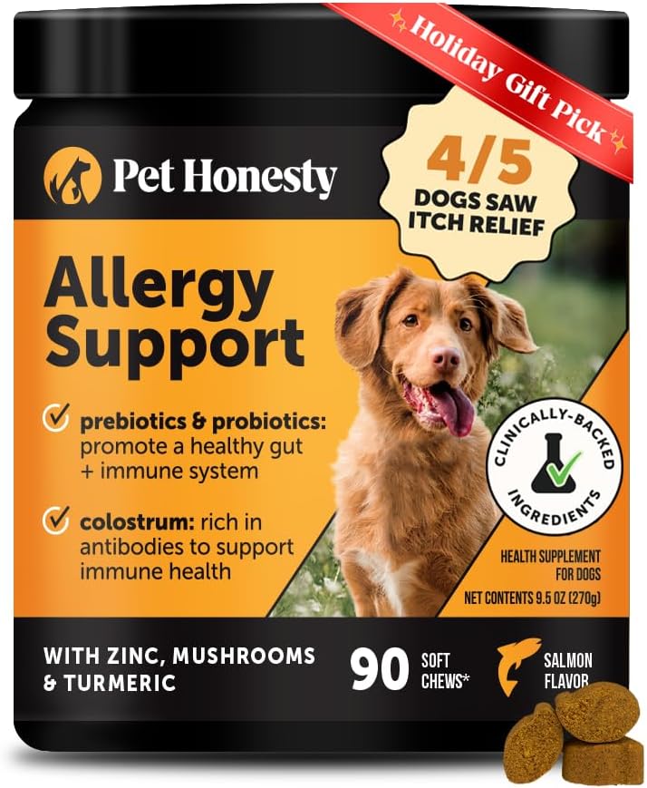 Pet Honesty Dog Allergy & Itch Relief Chews for Dogs