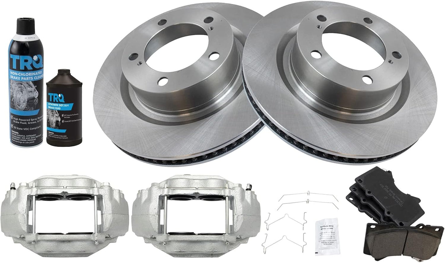 TRQ Front Brake Pad & Rotor Kit for Toyota Sequoia & Tundra