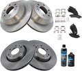 TRQ Semi-Metallic Brake Pad & Rotor Kit Front & Rear - Complete OE Fit