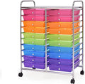 GOFLAME 20-Drawer Rolling Storage Cart for Home Office