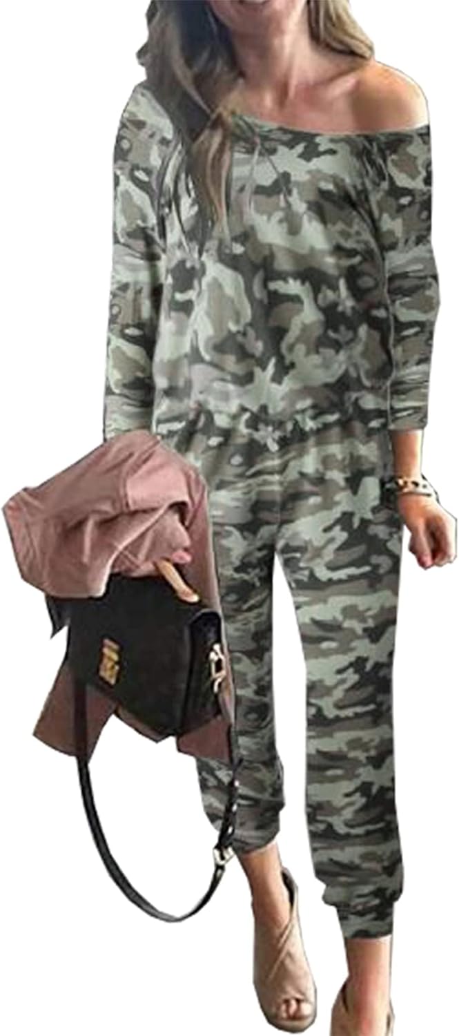 PRETTYGARDEN Jumpsuits for Women: Dressy Fall Off Shoulder Style