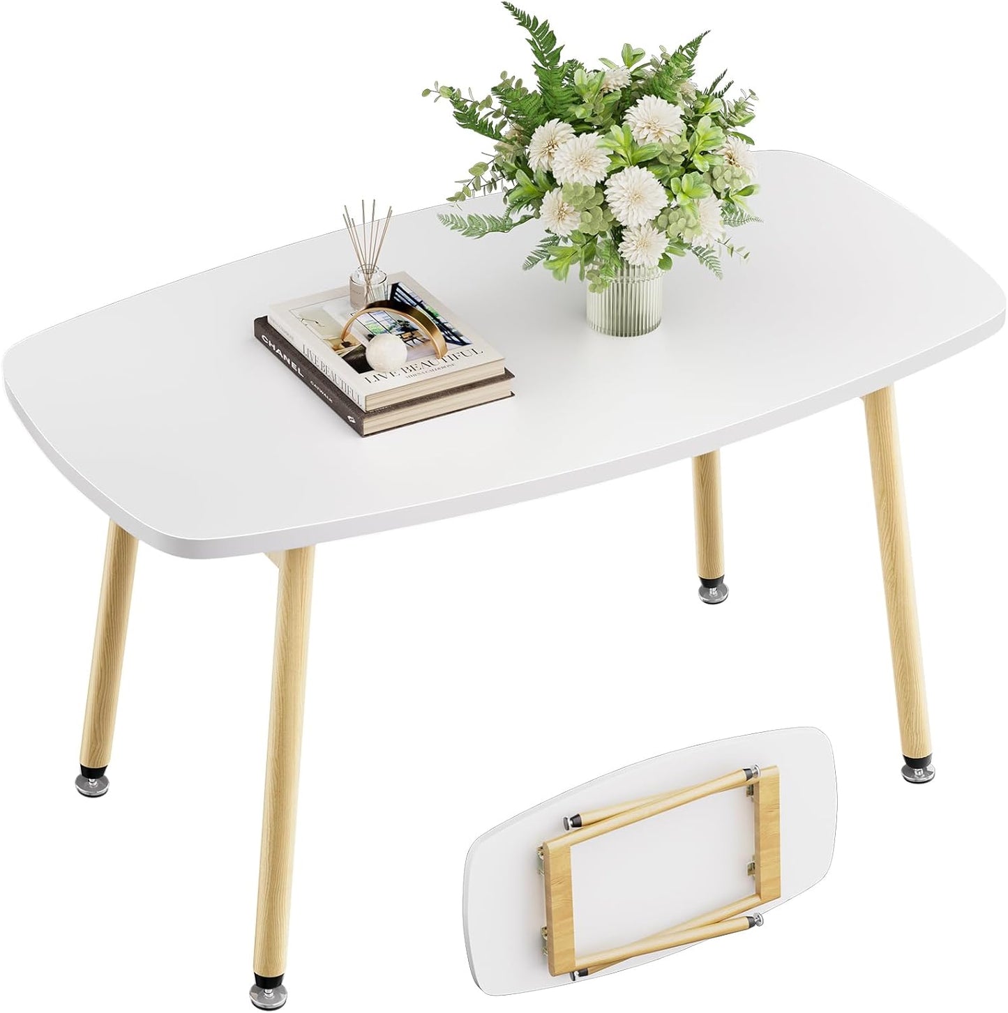 Wohomo Portable Folding Coffee Table: No Assembly Required!