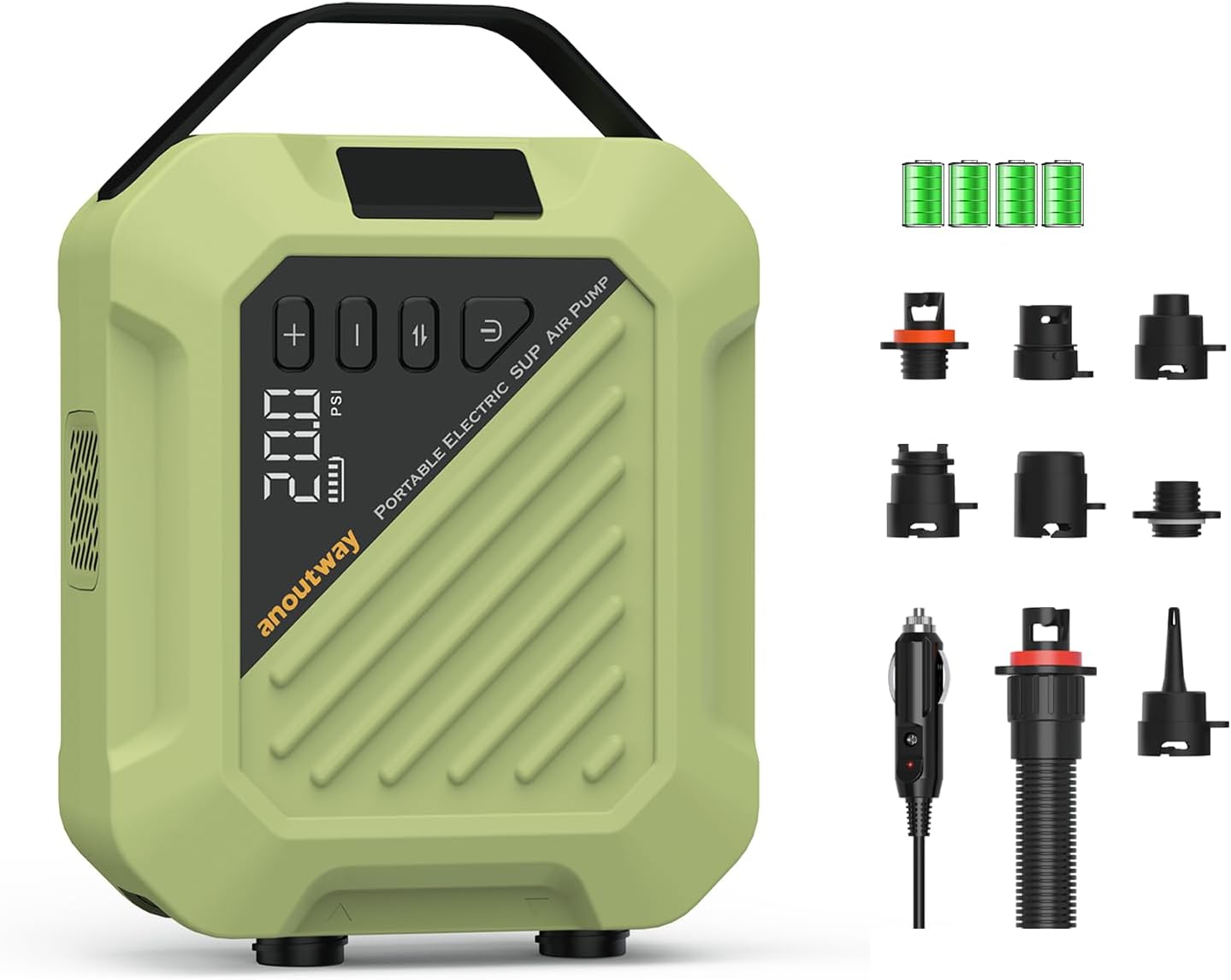 Effortless 20 PSI Smart Air Pump for SUPs & More