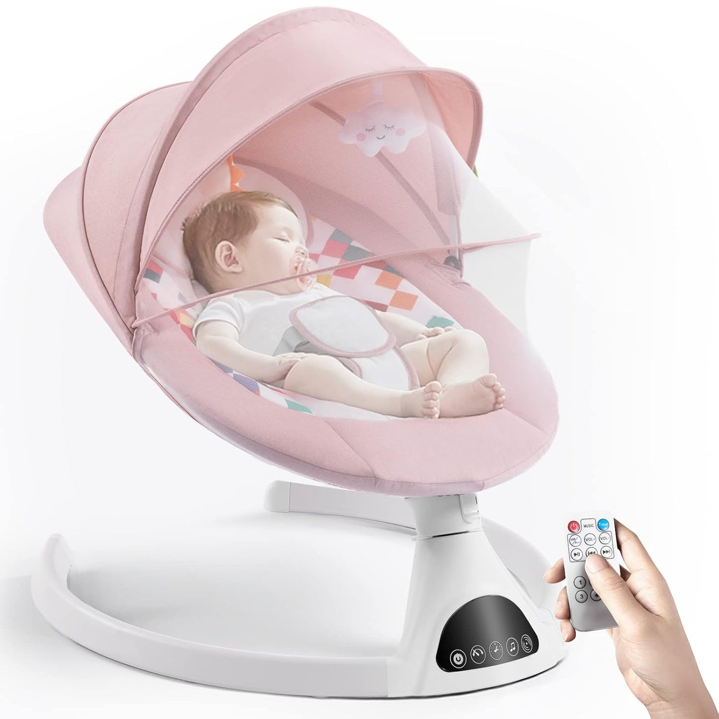 Jaoul Electric Baby Swing with Bluetooth and Remote Control