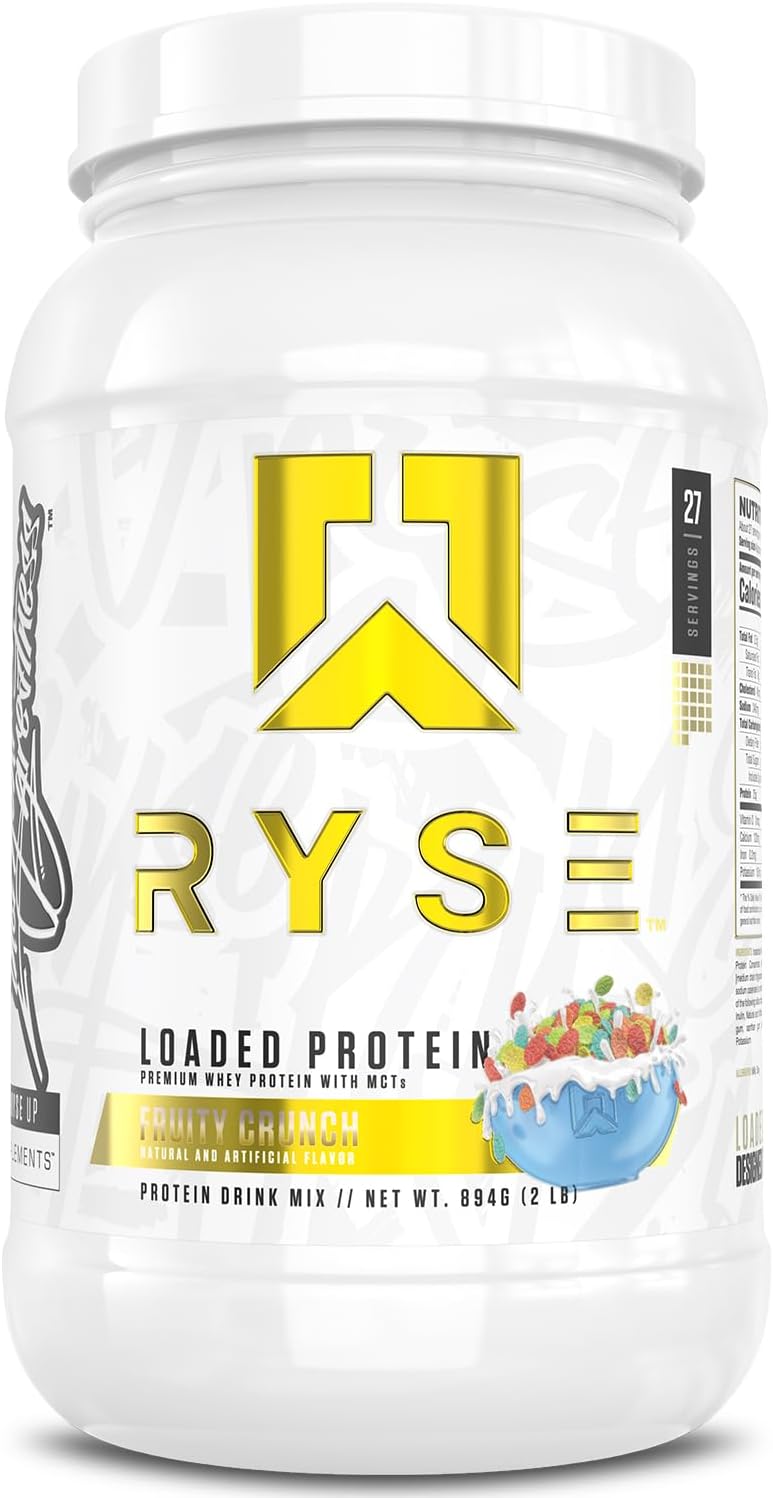 RYSE Loaded Protein Powder - Fruity Crunch for Muscle Growth