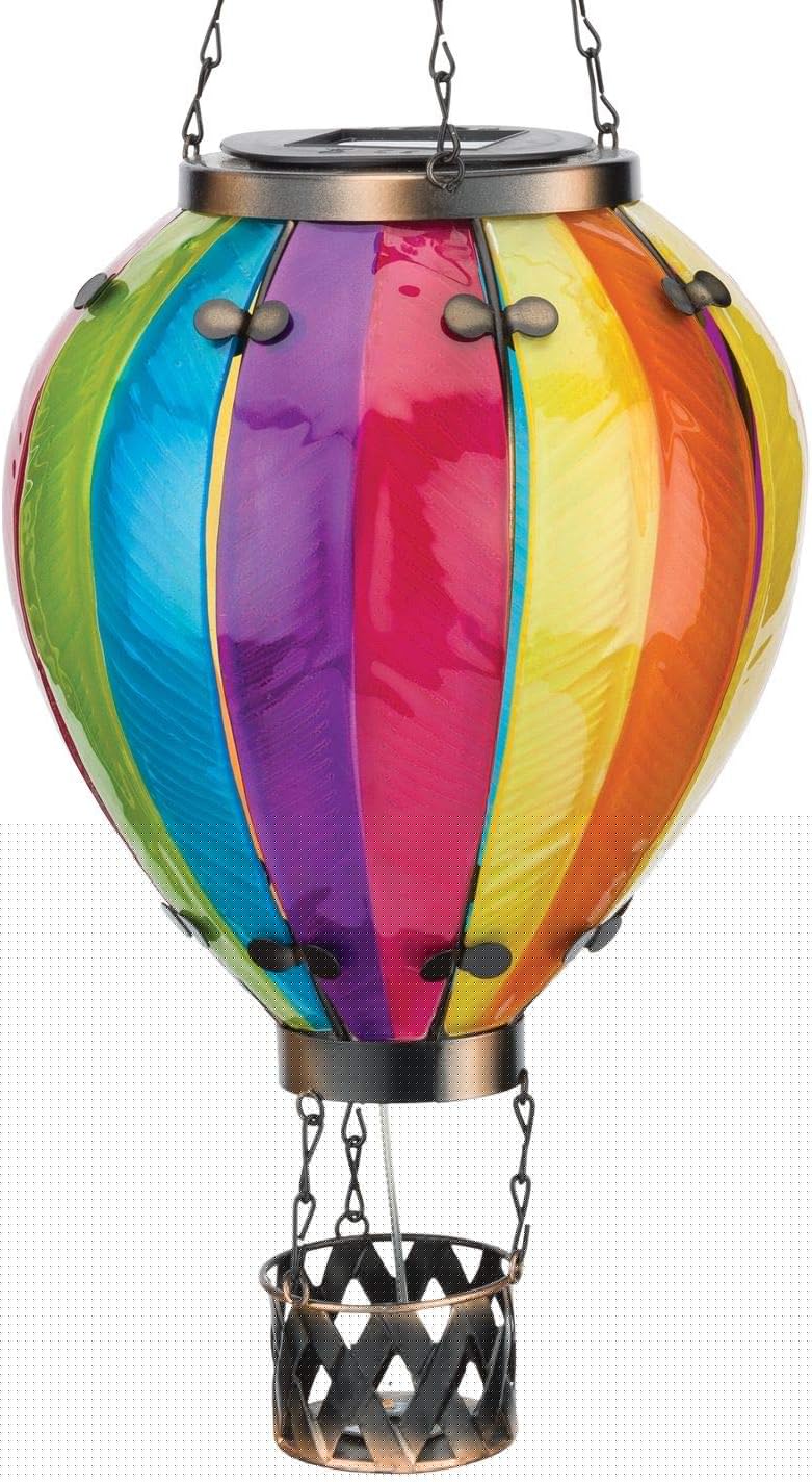 Hot Air Balloon Solar Lantern for Outdoor Garden Decor