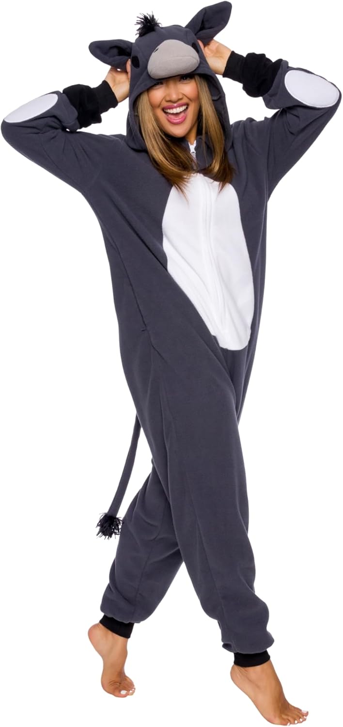 Funziez Slim Fit Adult Onesie - Cozy Animal Costume for Fun