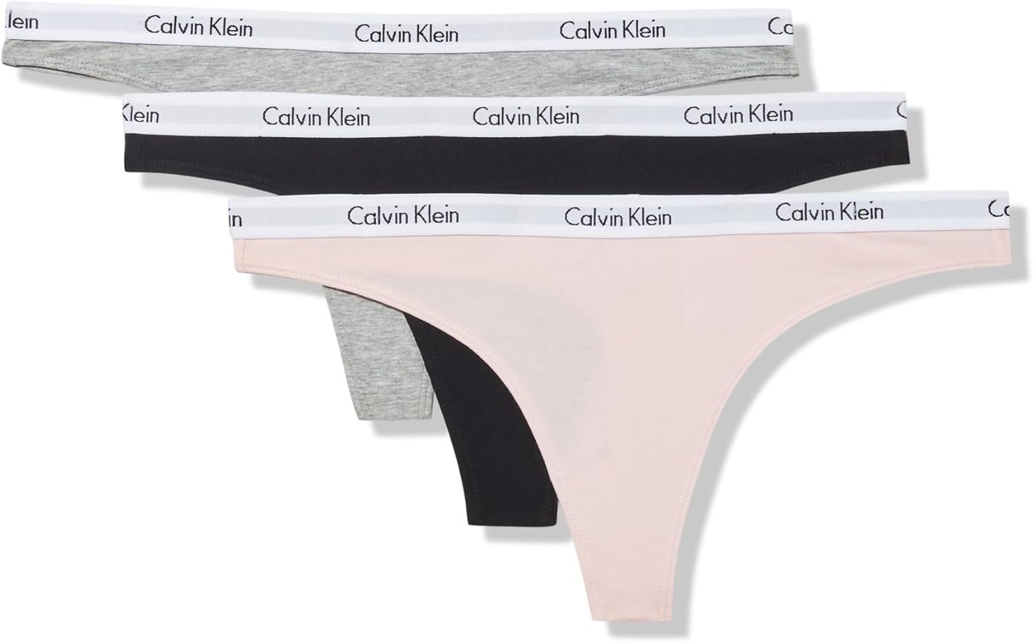 Calvin Klein Women's Carousel Logo Cotton Stretch Thong Panties