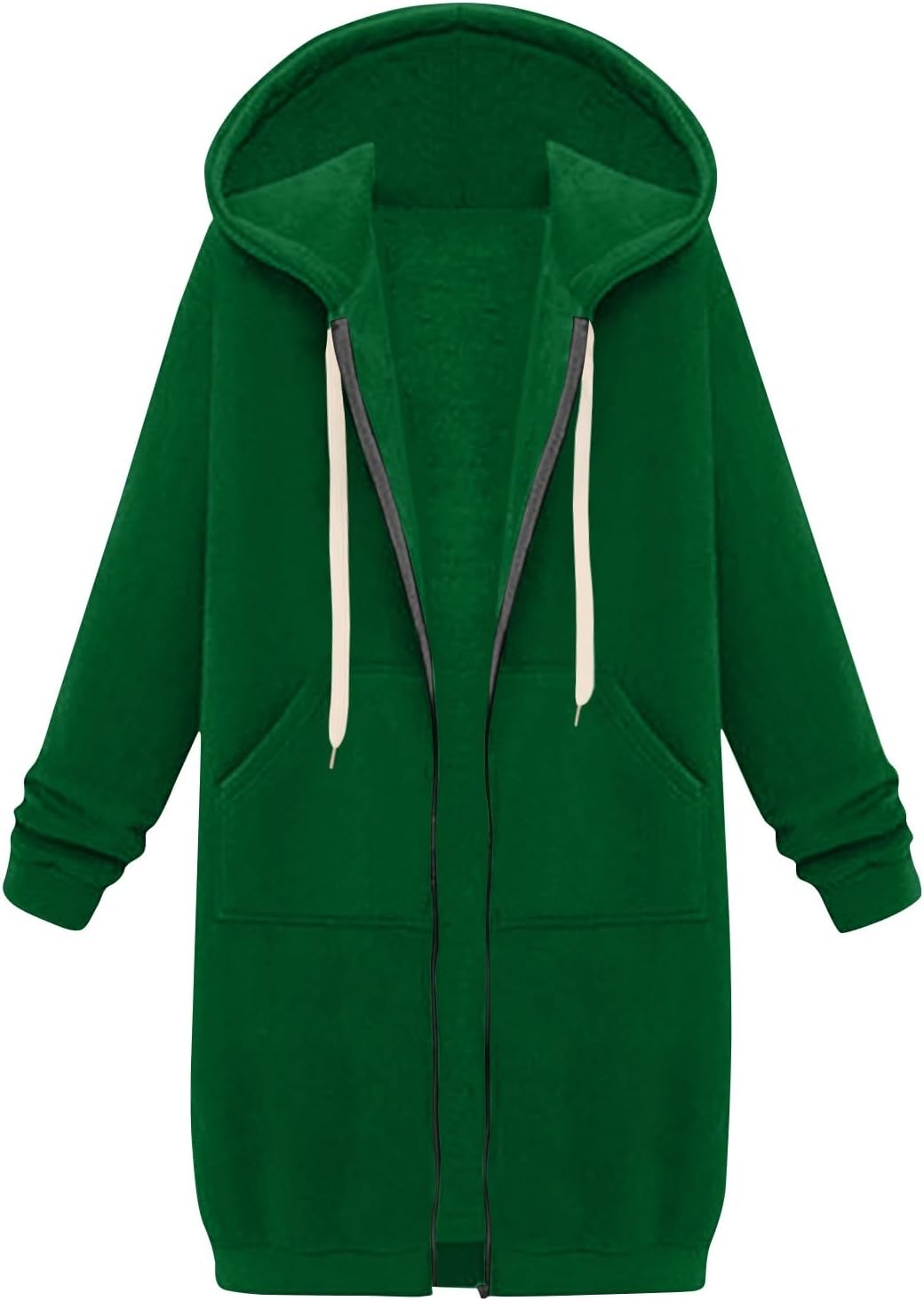 Cozy Fall Fleece Hoodie with Pockets - Women's