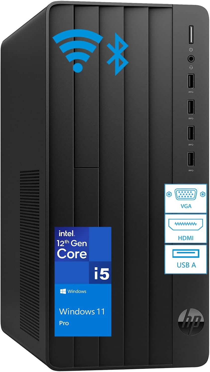 HP Tower PC Desktop Computer for Home Business and Students