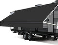 RV Awning Fabric Replacement Black 16ft - 18.5oz Heavy-Duty Vinyl