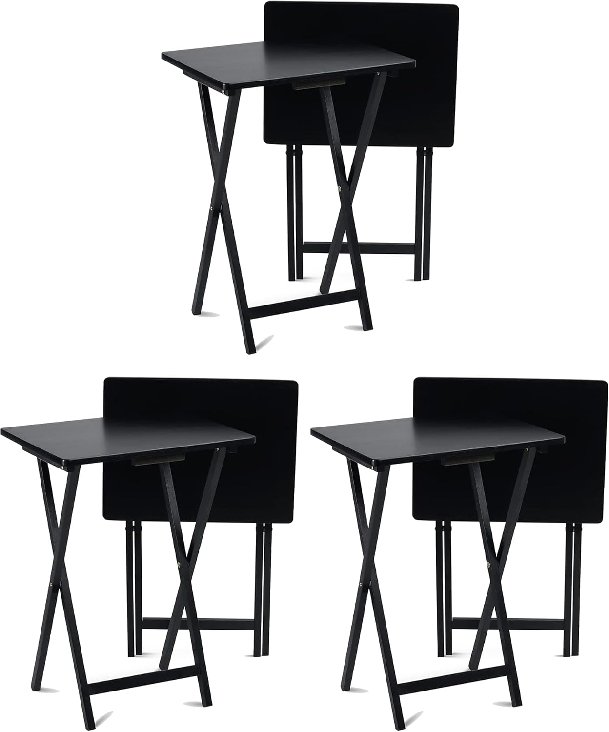 Portable Folding TV Snack Tray Table Set for Convenient Use