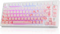 DAREU EK75PRO Sakura Pink Wireless Mechanical Keyboard,75% Hot Swap