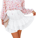 Women's High Waist Ruffle Tiered Skorts for Casual Summer Style