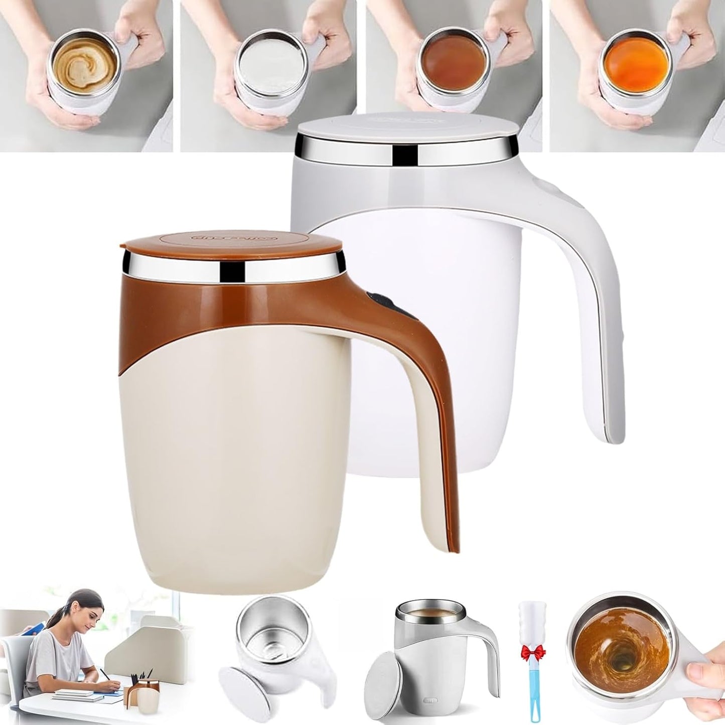 Rechargeable Self-Stirring Coffee Mug