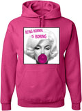 Unisex Graphic Hoodie Sweatshirt - Being Normal is Boring (Soft