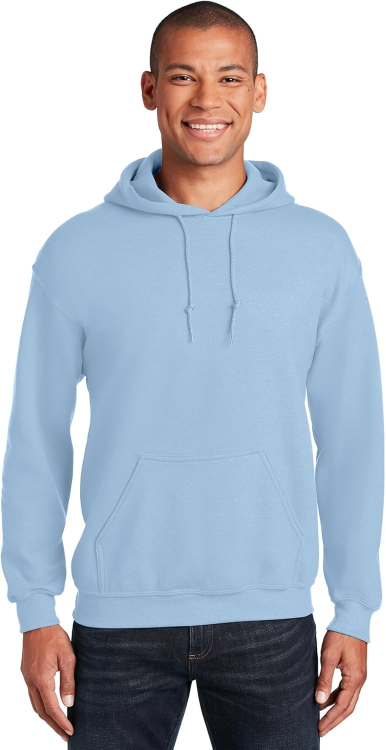 Gildan Light Blue Hooded Pullover - Heavy Blend 50/50 Comfort