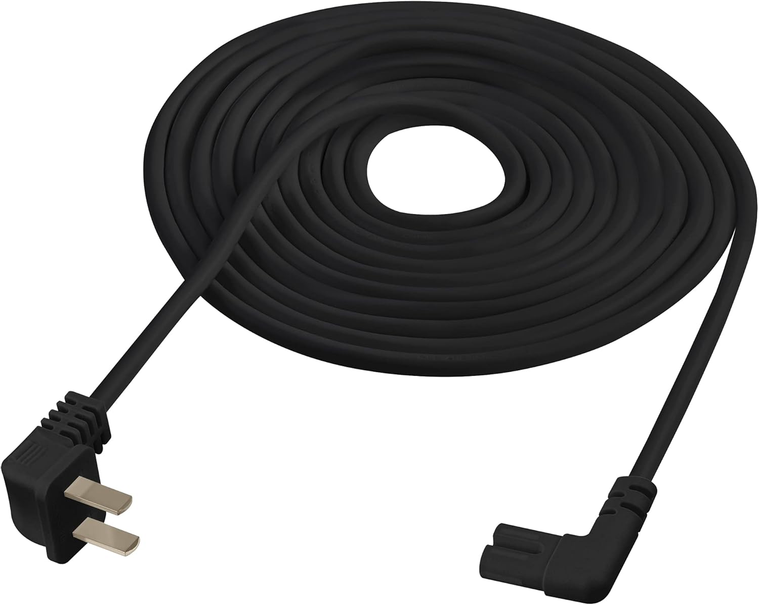 Vebner 17-Ft L-Shaped Power Cord - Perfect for Samsung & LG TVs!