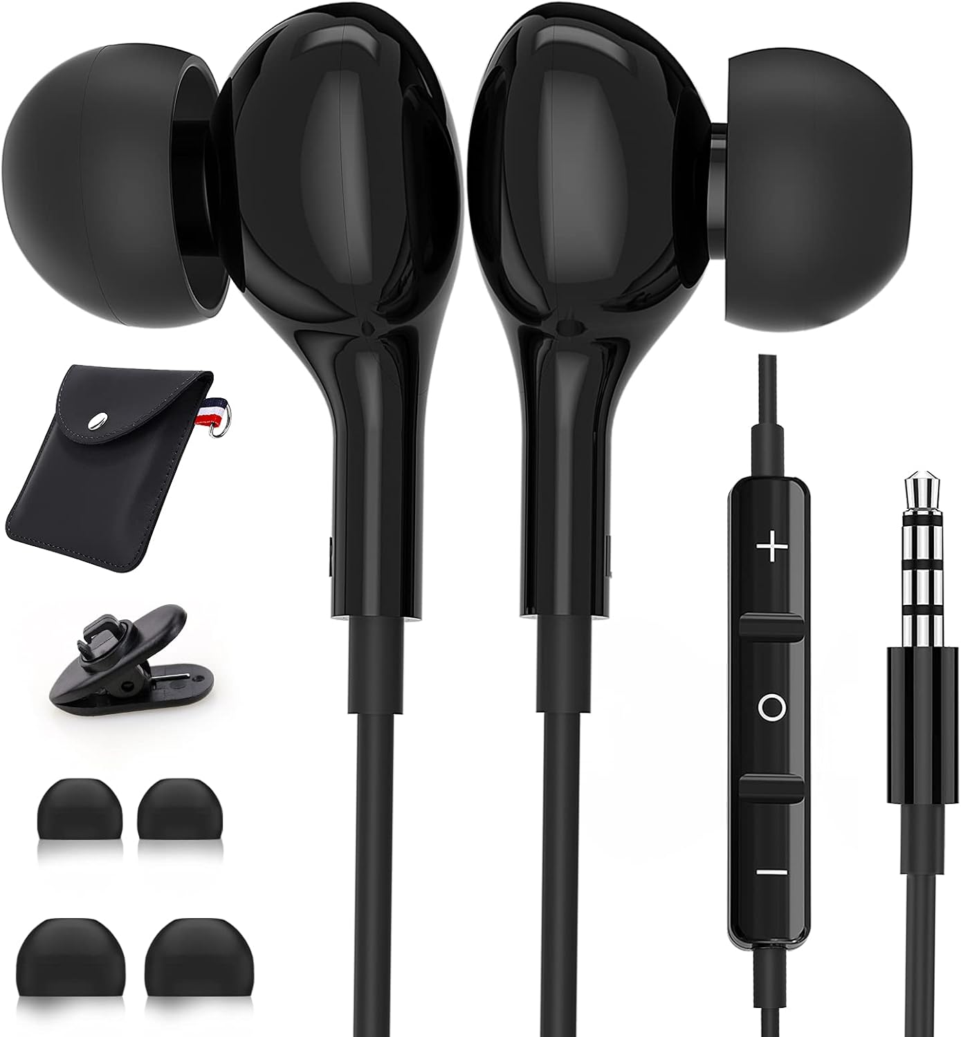 In-Ear Mic Earbuds for Samsung & More - Stereo Sound, Magnetic | Gsangoo