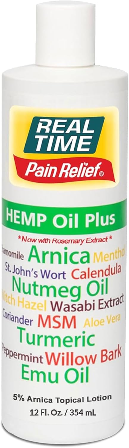 Real Time Pain Relief Hemp Oil Plus for Natural Comfort