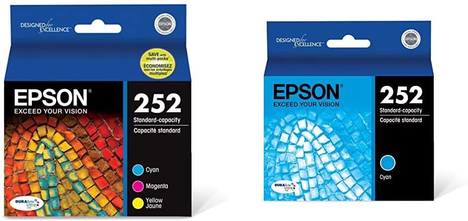 Epson T252520 DURABrite Ultra Color Ink Cartridges for Quality Prints