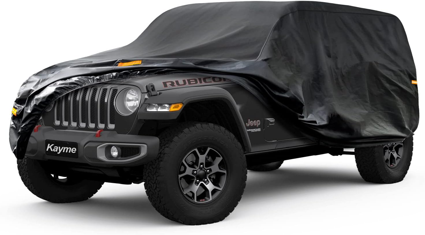 Kayme 7 Layers Car Cover for Jeep Wrangler 4 Dr/Unlimited 4 Door