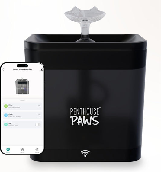 Ultra Quiet 2.2L Pet Fountain by PENTHOUSE PAWS