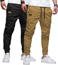 Mens Casual Joggers Pants - Comfortable Twill Drawstring Chinos