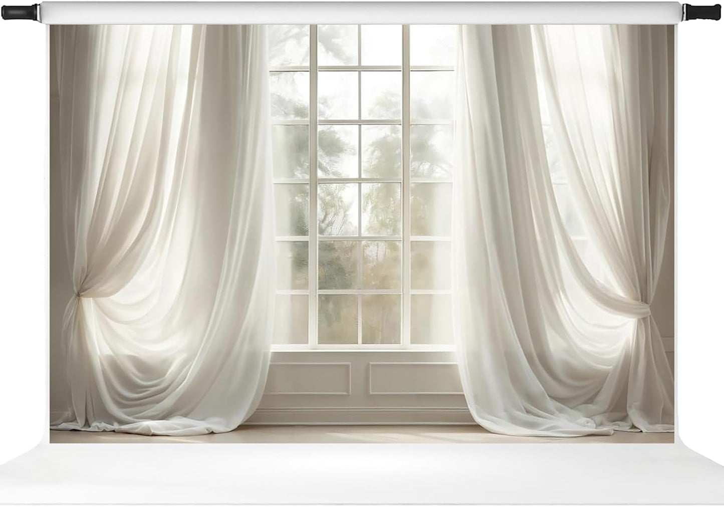 Kate White Curtain Backdrop: Transform Your Space Instantly!