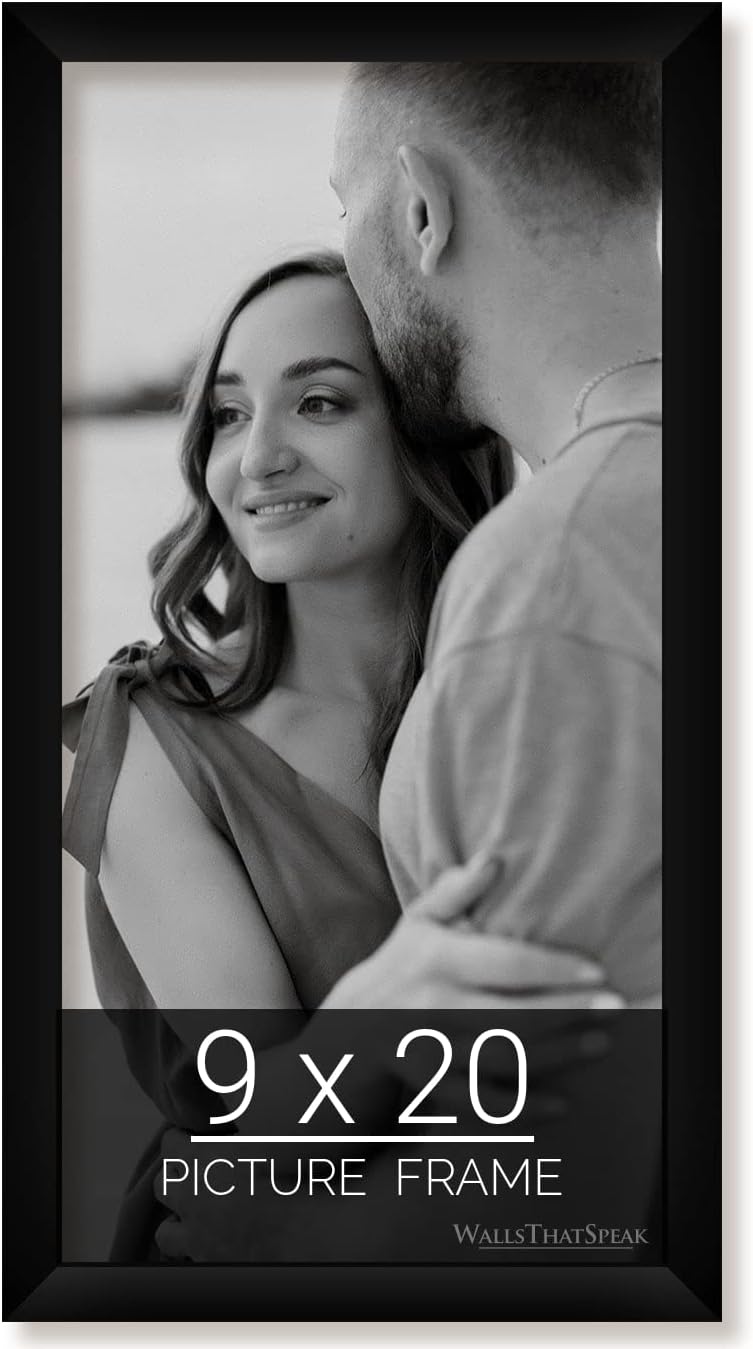 9x20 Black Picture Frame for Puzzles Posters Photos Artwork