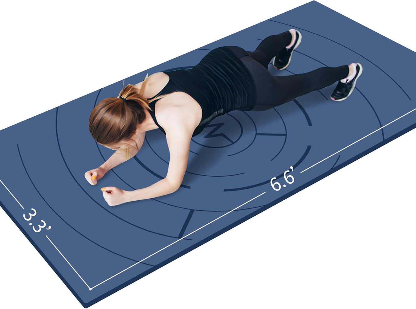 Extra Size Non-Slip Yoga Mat 200x100cm - Ideal for Gym & Pilates