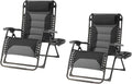 Zero Gravity Chair Set of 2 Oversized Padded Recliner - Wide XL Seats