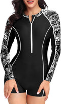 Daci Women Long Sleeve Rash Guard One Piece Boyleg (Style PGDS)