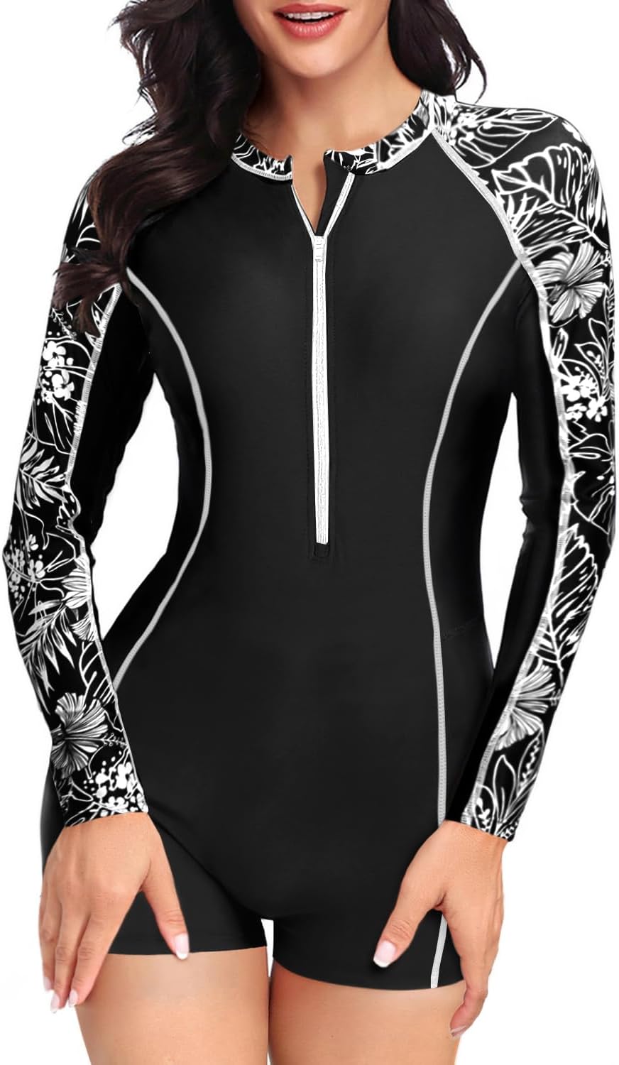 Daci Women Long Sleeve Rash Guard One Piece Swimsuit Review
