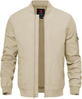 Men's Lightweight Bomber Jacket - Windproof Casual Fall Layer