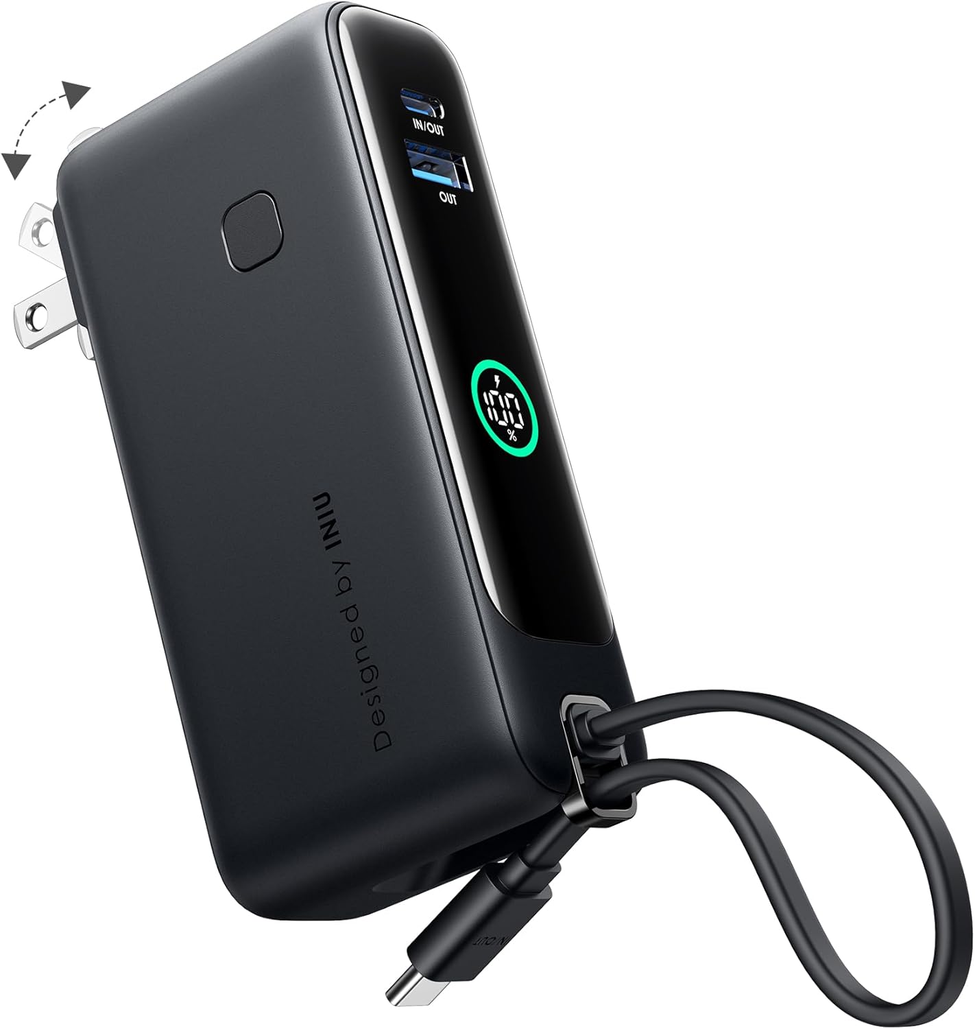 INIU 3-in-1 Portable Charger: Fast Charging Power Bank