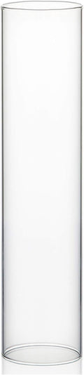 WGVI Hurricane Candle Holder Sleeve 4in Wide, 18in Tall - Clear
