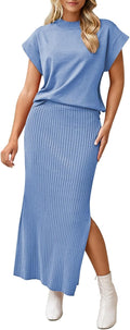 Pink Queen Women's 2 Piece Sweater Set - Flattering