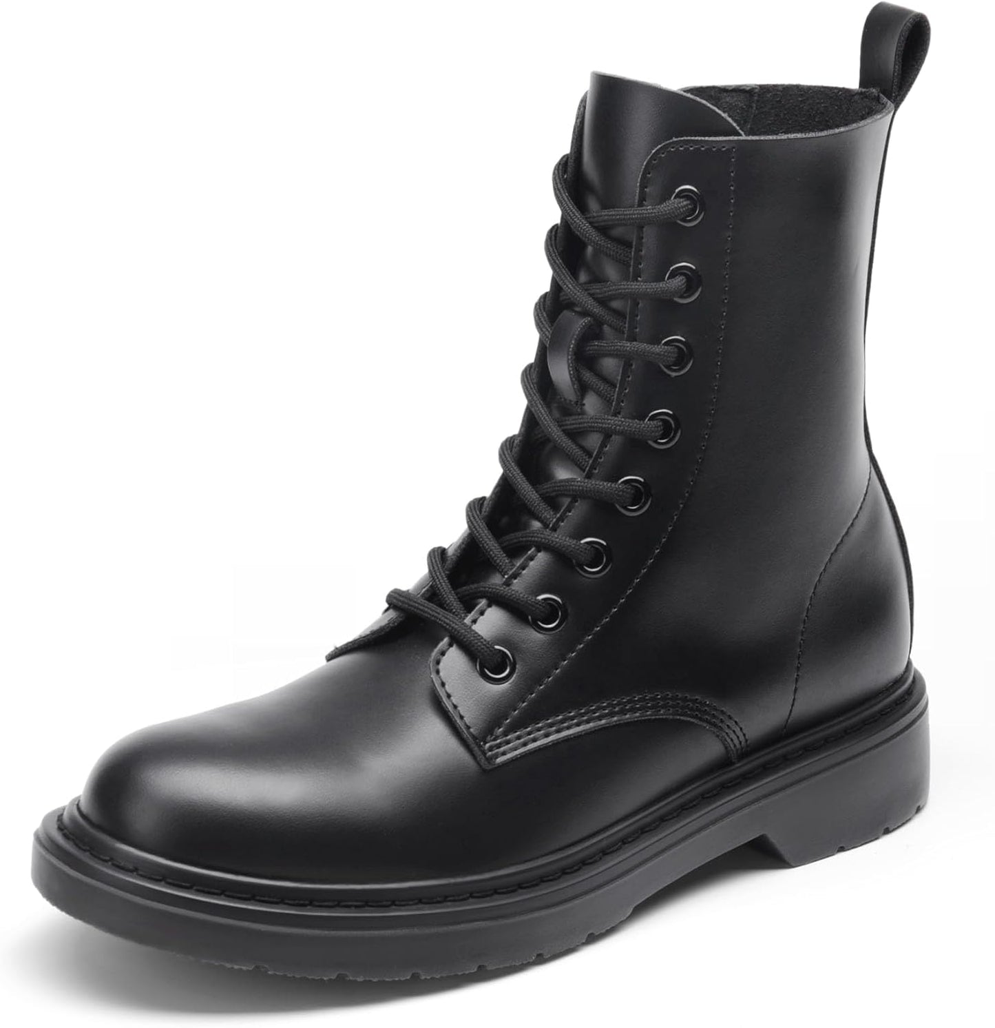 DREAM PAIRS Women Combat Boots Lace-up Low Heel Ankle Booties