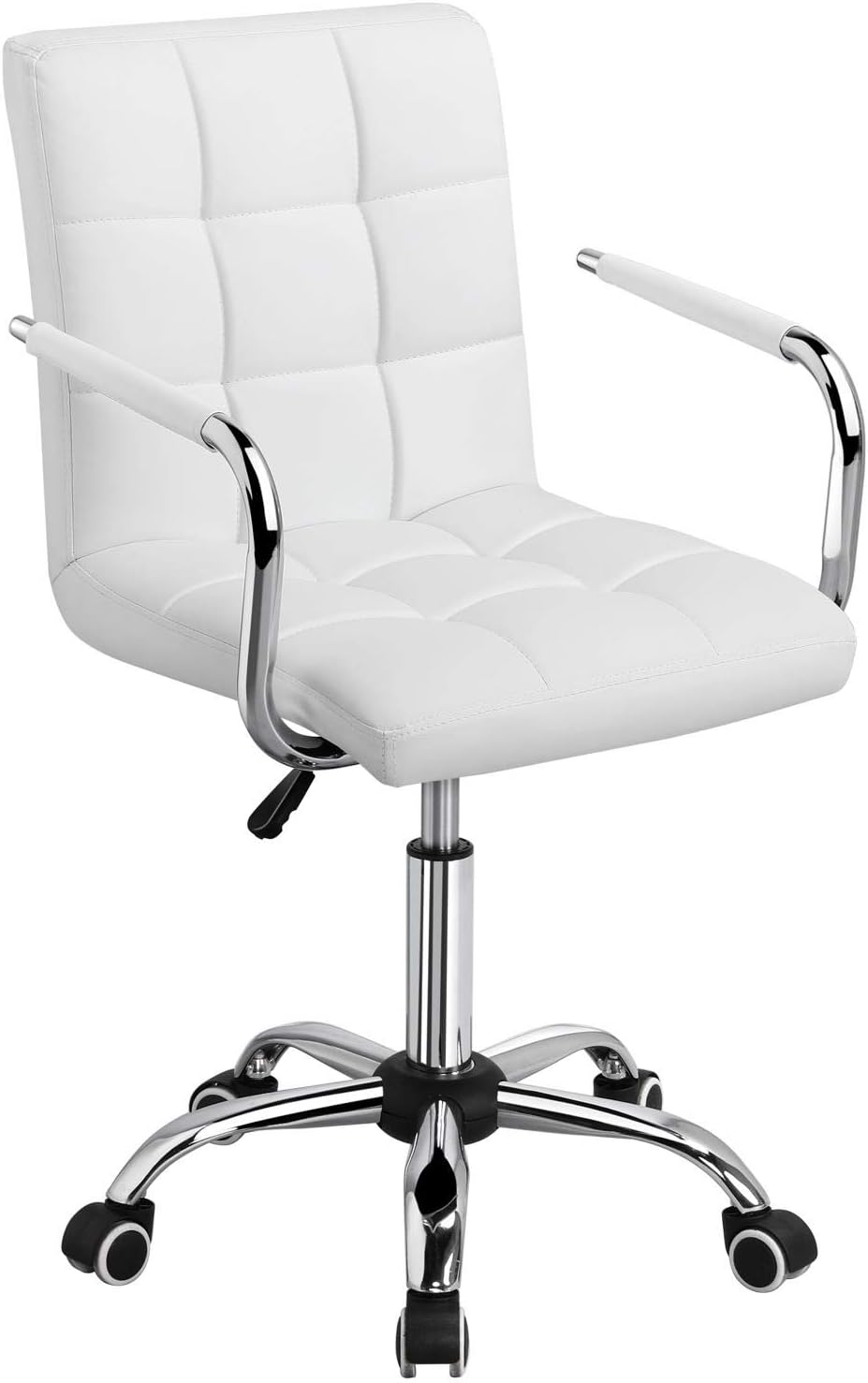 Yaheetech White Office Chair: Adjustable Comfort