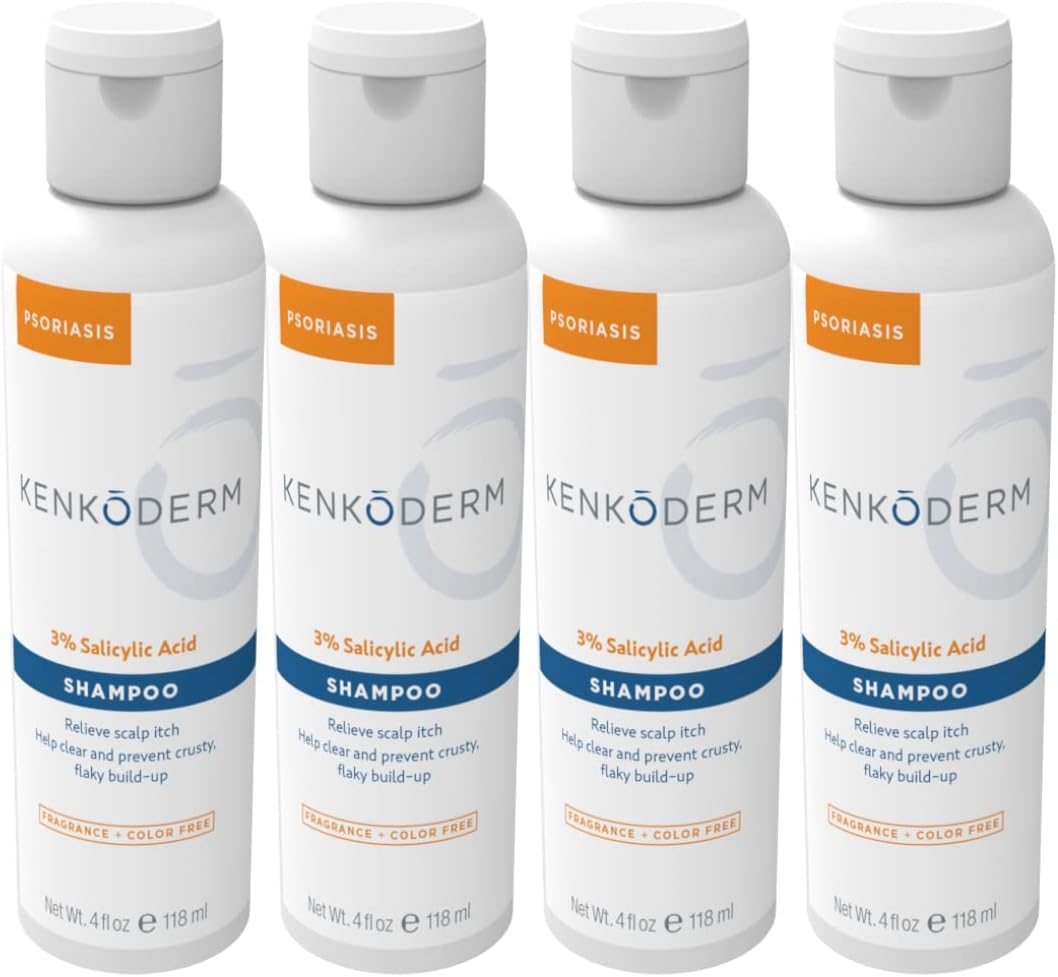 Kenkoderm Psoriasis Shampoo with 3% Salicylic Acid for Scalp Care