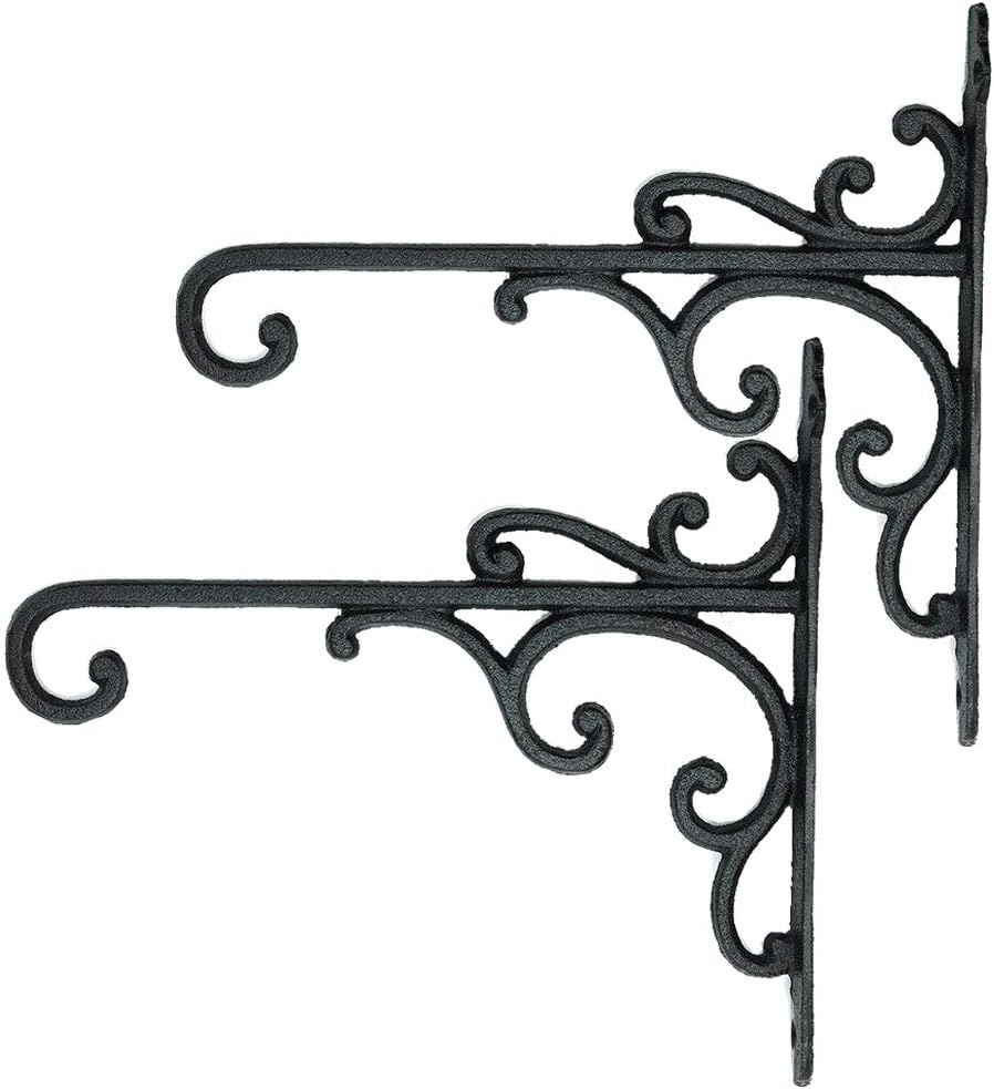Sungmor Cast Iron Wall Hook Plant Hangers for Home & Garden