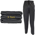 Chef Cargo Pants for Men - 6 Pocket Cotton Twill, Multi-Pack Options