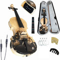 Electric Acoustic Violin for Beginners - Silent Practice with Case