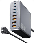 Fast 8-Port USB C Charger Hub, 140W Power, Multi-Device Compatible