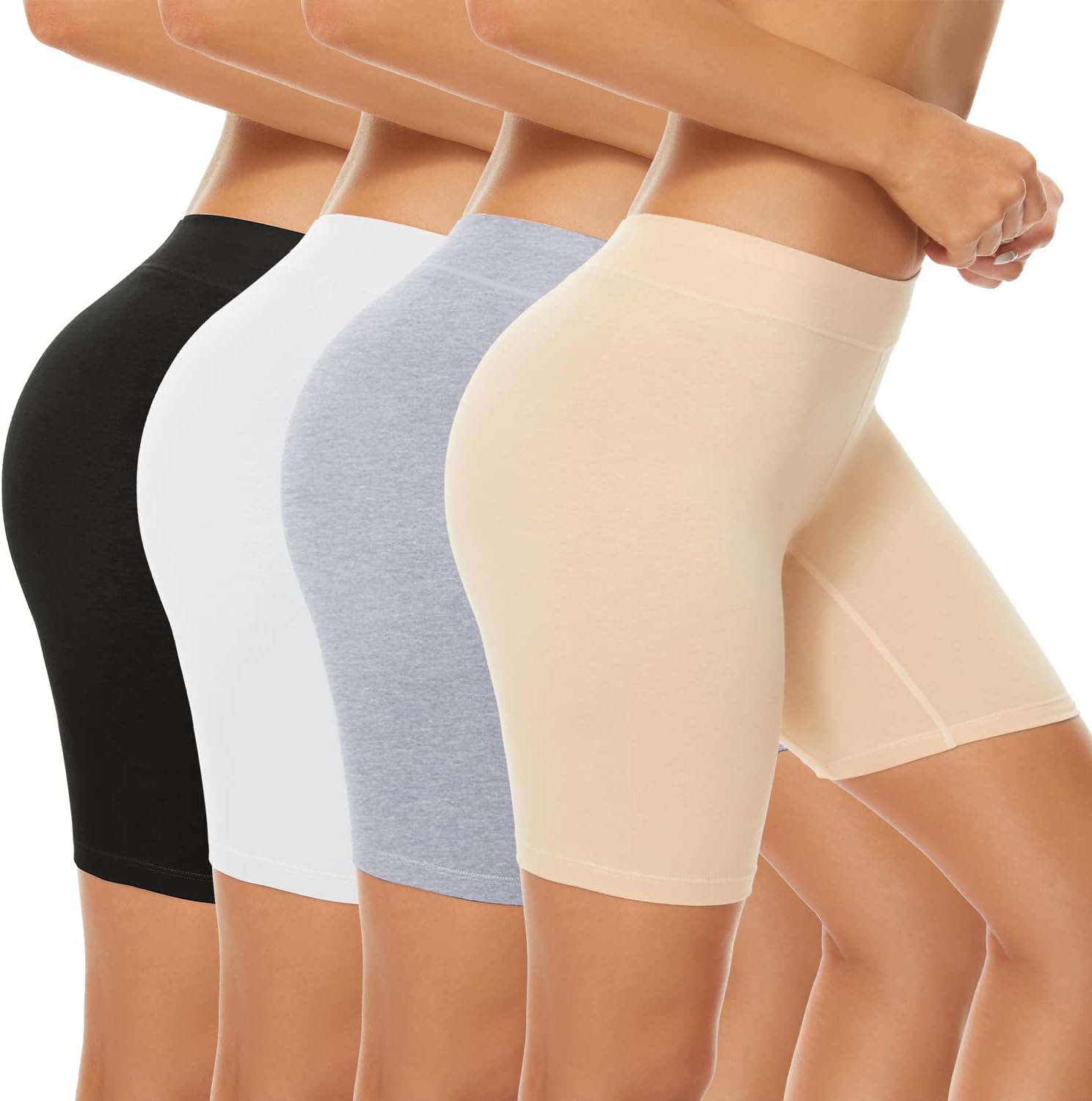 POKARLA Women's Cotton Underwear Boxer Shorts for Comfort
